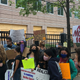 Protestors outside of Irwin County Detention Center